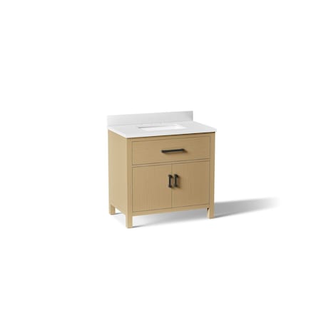 Kohler Kresla 36" bathroom vanity cabinet with sink and quartz top 40639-BD1-WEK