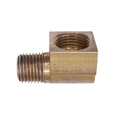 Auveco Brass 90 Degree Inverted Flare 3/8in To Male Pipe 1/4in Adapter, 5PK 78