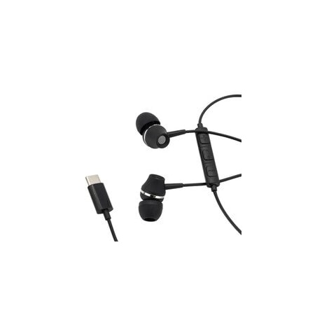 Cable Wholesale USB Type C Noise Isolation Earbuds With Mic, Black 5002-110BK