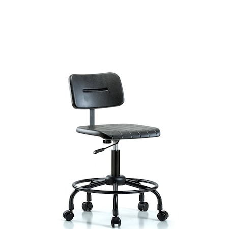 Blue Ridge Ergonomics Basic Poly Desk Chair, RT, Casters BR-BPDHCH-RT-RC