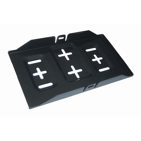 Wirthco BATTERY TRAY For Use With Group 24 Battery Black Vinyl Coated Metal 11 Inch Length x 7 Inch Width 21085-7