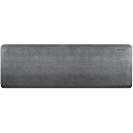 Wellnessmats 6 x 2 ft. Estates Linen Polyurethane Mat - Slate EL62WMRBNGRY