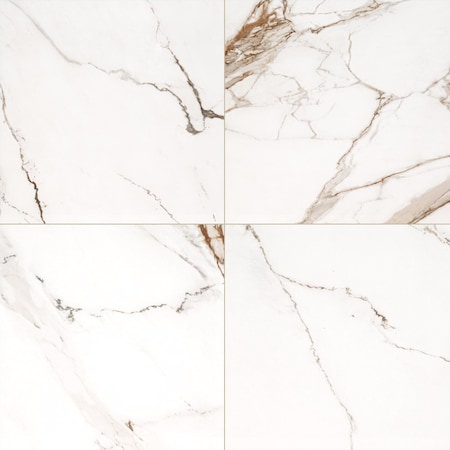 Msi Regallo Calacatta Marbella 24in. X 24in.  Polished Porcelain Floor And Wall Tile, 120PK ZOR-PT-0837P