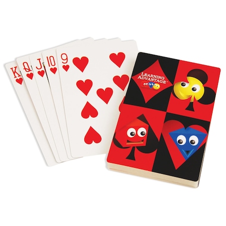 Learning Advantage Large Playing Cards, 52-Piece Set 7658