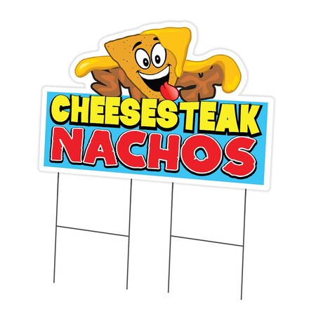 Signmission Cheesesteak Nachos Die Cut Yard & Stake plastic coroplast window, 2436-Cheesesteak Nachos C-DC-2436-Cheesesteak Nachos19