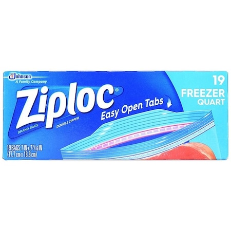 Ziploc 00 Freezer Bag, 1 qt Capacity 388