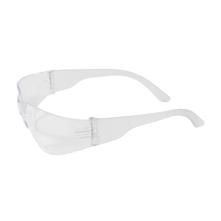 Bouton Optical Rimless Safety Glasses with Clear Temple, Clear Lens and Anti-Scratch / Anti-Fog Coating 250-01-0920