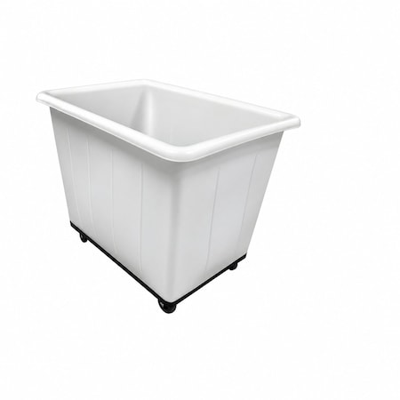 Loadpro Commercial Grade Heavy Duty 16 Bushel Bin Cart, 1000 lb Capacity, White RM-LOADPRO-16BU WHT
