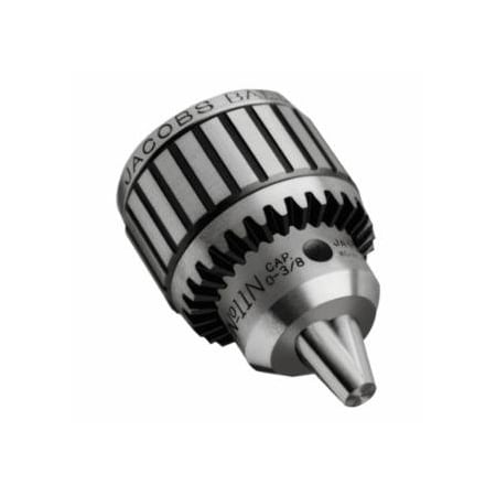 Jacobs Chuck Superchuck Ball Bearing Chuck, K4 Key, 1/8 in to 3/4 in Capacity, 4JT Short Mount 403-30233