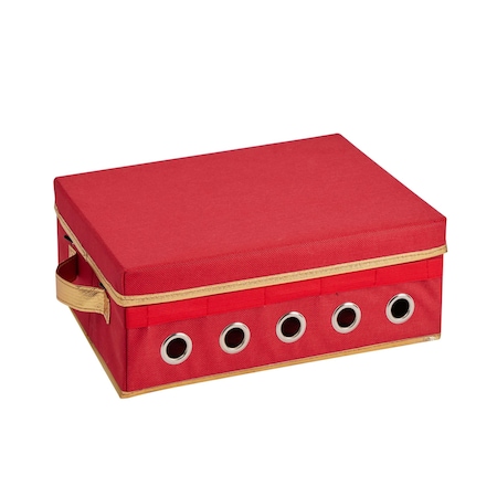 Simplify Gift Wrapping and Ribbon Storage Organizer Box in Red 9032-RED