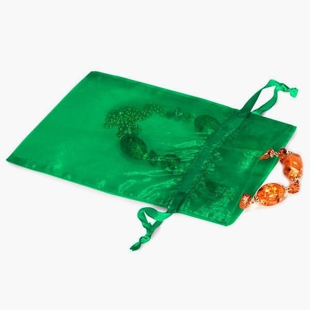 Nashville Wraps Emerald Green Organza Favor Bags, 5x7, 10PK B95237