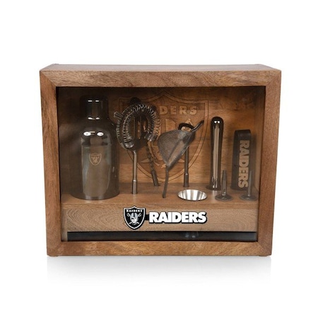 Picnic Time Family Of Brands NFL Las Vegas Raiders - Old Fashioned Bar Set 861-09-511-237-2
