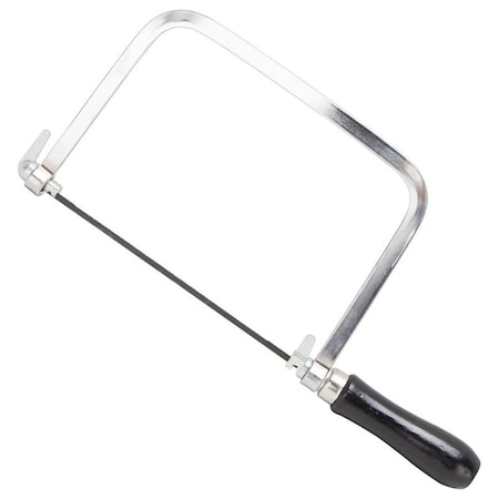 Vulcan Coping Saw, 6 in L Blade, 3 24 TPI, 1 1 TPI and 1 15 TPI TPI, Carbon Steel Blade, Ergonomic Handle JL52079