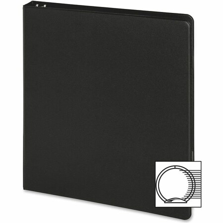 Business Source Basic Roundring Binder, Black, 12PK BSN09976CT