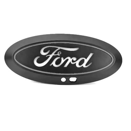 Putco Emblems, Licensed FORD Logo; White LED; Grille; Black; With Camera Cutout; IP69K Rated; Plug And 92602