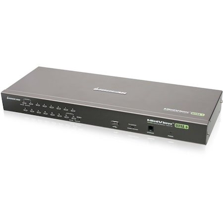 Iogear 16PORT PS/2 USB KVM SWITCH CONTROL UP TO 256 COMPUTERS GCS1716