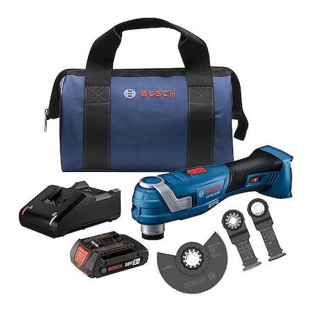 Bosch Cordless Oscillating Tool, 18V, Cordless, 3.4 Degrees Oscillation Angle, GOP18V-34 Series GOP18V-34B12