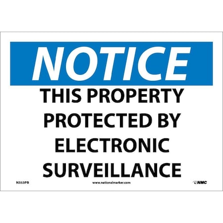 Nmc Notice Electronic Surveillance Sign, N353PB N353PB