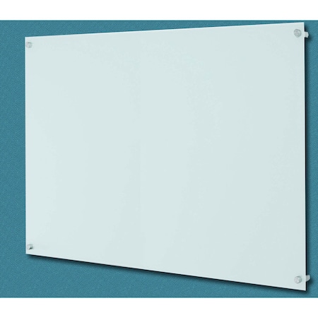 Aarco ClearVision Elegant Stand-Off Mounting Glass Markerboards 6mm Magnetic 36"x48" 6WGBM3648