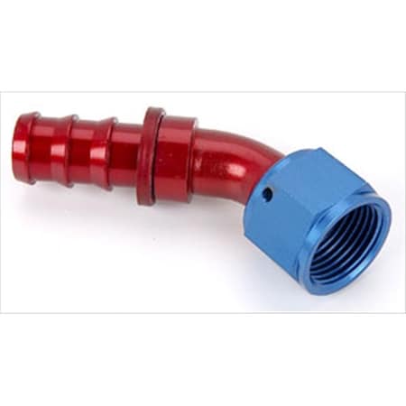 Aeroquip FCM1525 -12 An 45 Degree Straight Socketless Fitting- Red And Blue A83-FCM1525
