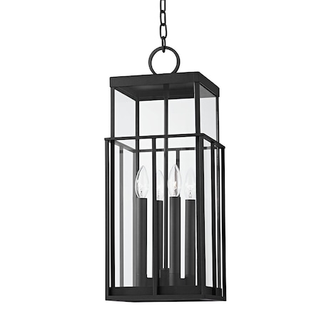 Troy Lighting Longport 4 Light Lantern 9.5 In. Textured Black F6480-TBK