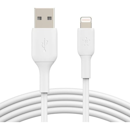 Belkin BoostCharge Lightning to USB-A Cable (15cm / 6in, White) CAA001BT0MWH