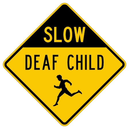 Sign Solutions Usa Traffic Sign, 30 in Width, Aluminum Sign, Diamond DCS12HYE3030CUS00027