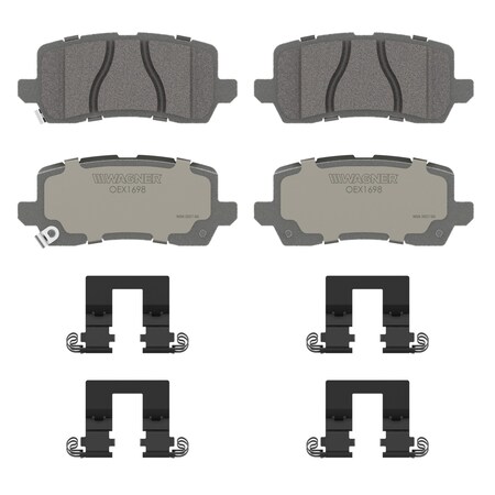 Wagner Brake OEX Rear Disc Brake Pad Set Premium Ceramic,  OEX1698