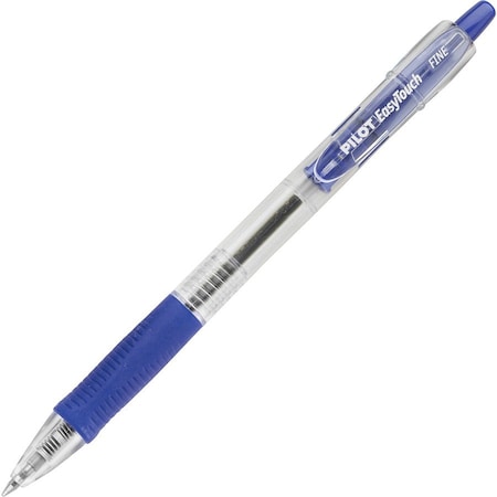 Pilot EasyTouch Ballpoint Retractable Pen, Fine, Blue Ink, Dozen 32211