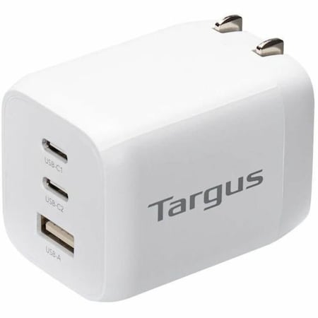 Targus 65W USB-C MULTI-PORT GAN WALL CHARGER, WHITE APA11606TT