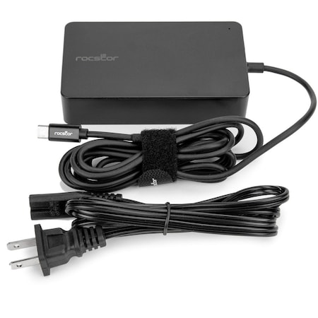 Rocstor 100W SMART USB-C POWER ADAPTER CABL6 FIXED USB-C CABLE-5 POWER CABLE Y10A274-B1