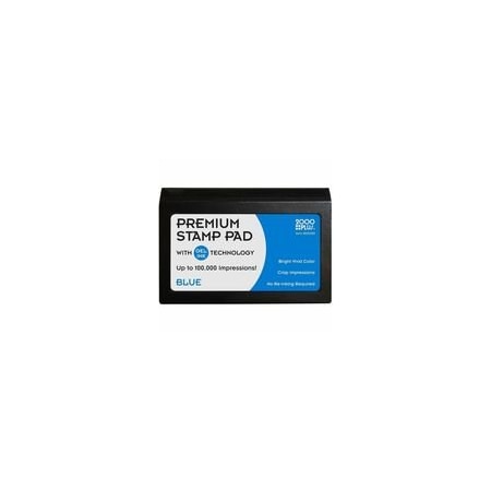 Cosco 2000 Plus Gel Ink Premium Stamp Pad, 3in Height x 4.3in Width x 3.5in Depth, Blue Ink 30255