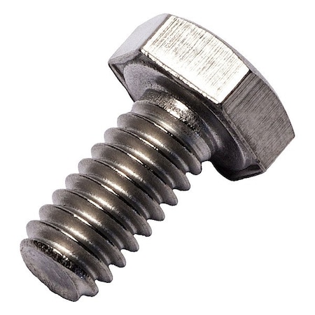 Grade 2, 1/4"-20 Hex Head Cap Screw, Plain Grade 2 Titanium, 1/2 in L