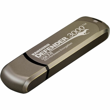 Kanguru DEFENDER 3000 FIPS 140-2 LEVEL 3 CERTIFIED-SECURE FLASH DRIVE-32G-TAA CO KDF3000-32G