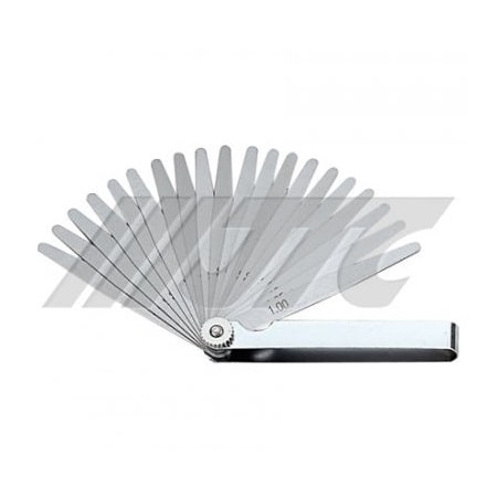 Jtc Auto Tools 20 Piece Feeler Gauge, Sharped, Length: 100 mm, Width: 10 mm 4288