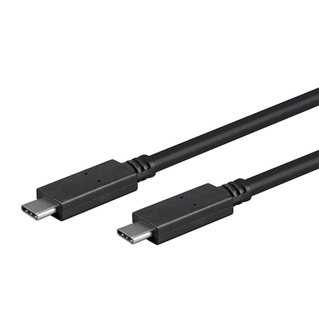Monoprice Essentials USB Type-C to Type-C 3.1 Gen 1 Cable - 5Gbps_ 3A_ 30AWG_ Bl 24284