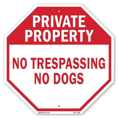 Signmission Private Property No Trespassing No, 10 Inch X 10 Inch, Plastic Sign OC-P-10-158