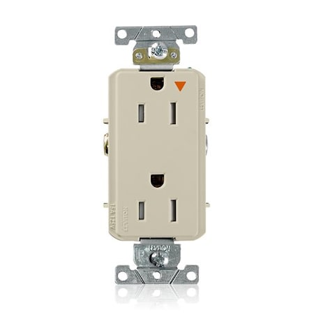 Leviton Dec Plus IG Dup 15A 125V TR Ivr T1626-IGI