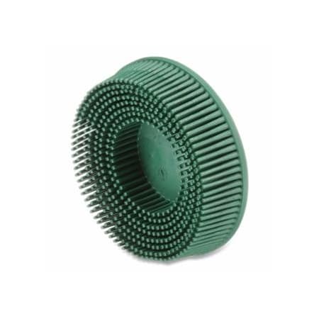 Scotch-Brite BRISTLE DISC 07526 RD-ZB50 GREEN 3 in X 5/8 TAPER 405-051131-07526