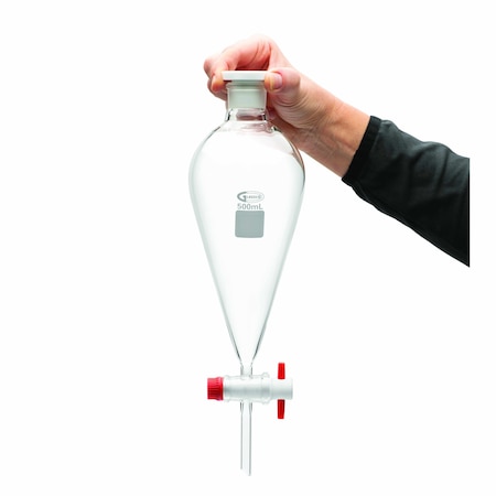 United Scientific Separatory Funnel, Glass, 500Ml, PK 2 SF149-500