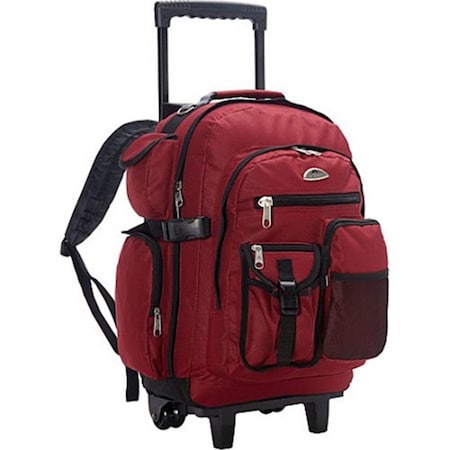 Everest Deluxe Wheeled Backpack Burgundy 5045WH-BURG