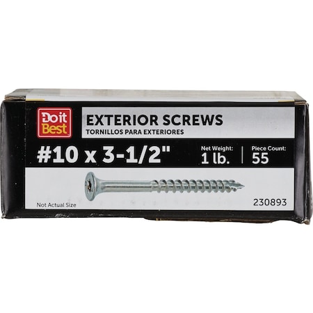 Grip-Rite PrimeGuard Max 3-1/2'' T25 Star Drive Trim Head SS Deck Screw, 1 Lb. MAXS31210DS3051