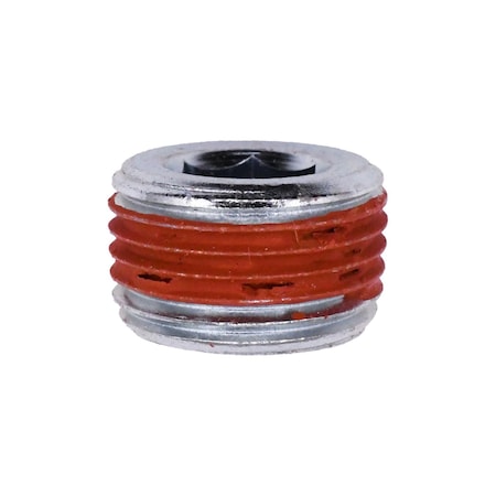 Auveco 3/8in Hex Countersunk Pipe Plug, 25PK 24254