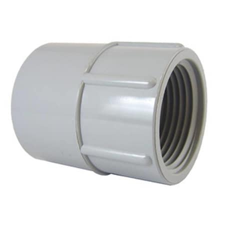 Swivel 1.5 in. Female Conduit PVC Adapter, Grey SW2112079