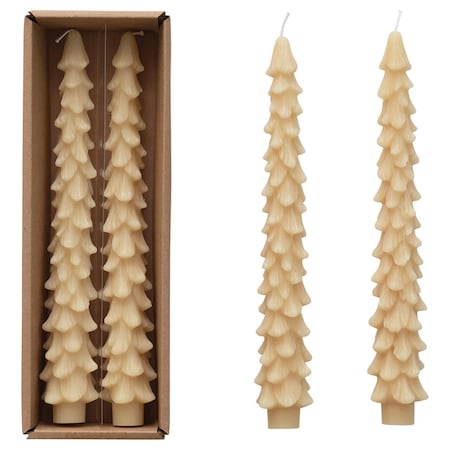 Creative Co-Op Cream Unscented Tree Candle XS0432