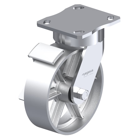 Pegasus Top Plate Swivel Caster, 4x4-1/2 in P25S-C040R-14-WB