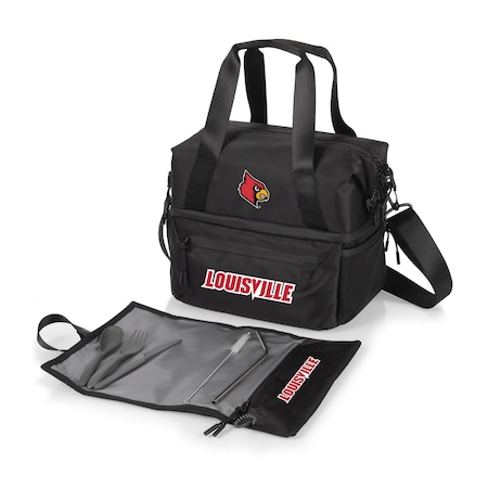 Picnic Time Family Of Brands NCAA Louisville Cardinals Tarana Lunch Bag Cooler with Utensils made from Recycled Material 515-01-179-304-0