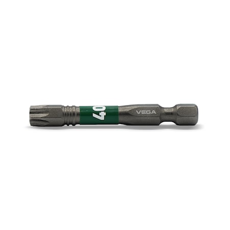 Vega Impactech TORX Tamper 40 Power Bit x 2 in T150TT40A