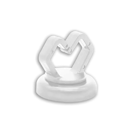 Mag Daddy Cable Clip, Polymer, 1/2 in Bundle Dia., White 62401-10