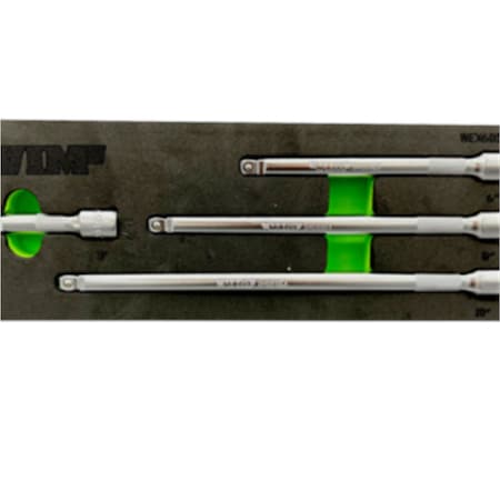 Vim Tools 4 Piece 3/8 Inch Drive Wobble Extension Set WEX600
